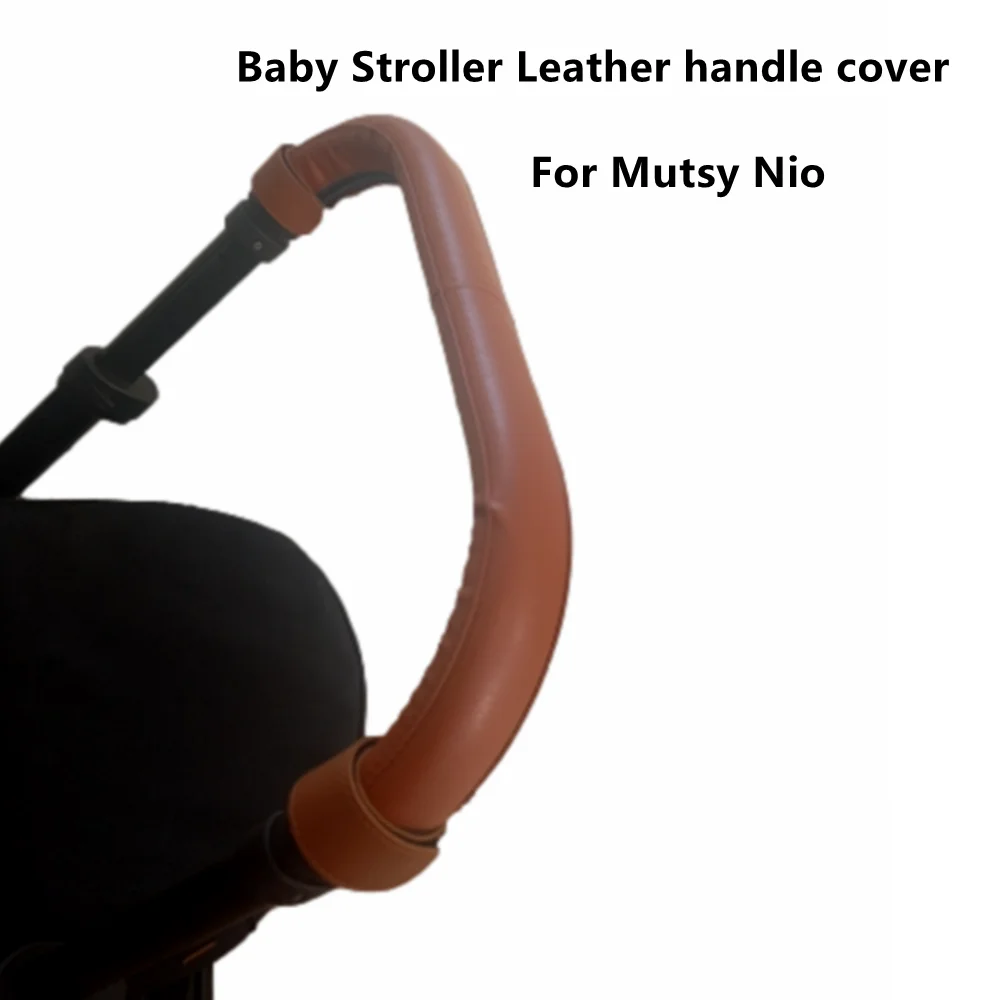 Baby 1 Sets Pu Leather Handle Cover For Mutsy Nio Stroller Pram Bumper Protective Cases Armrest Covers Carriage Accessories baby stroller accessories online	