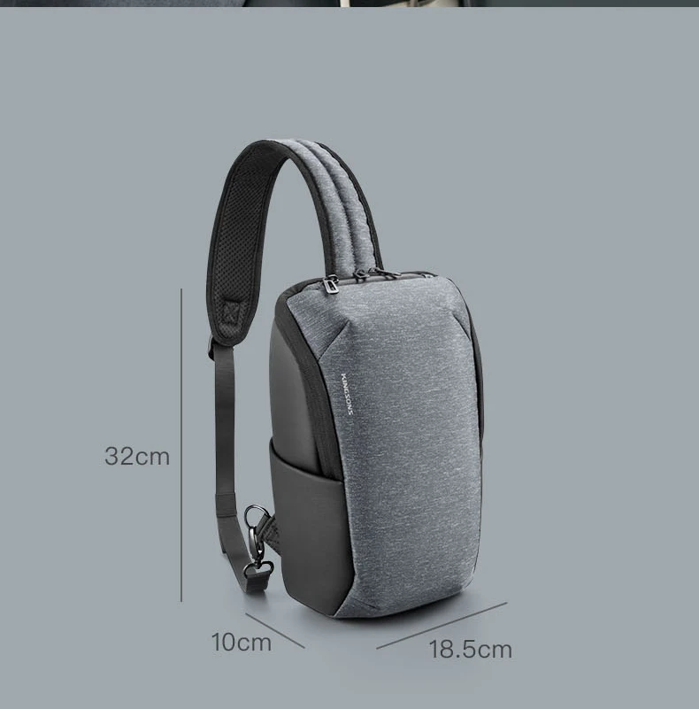 Tablet Chest Bag Large Capacity Waterproof Travel Cross Body