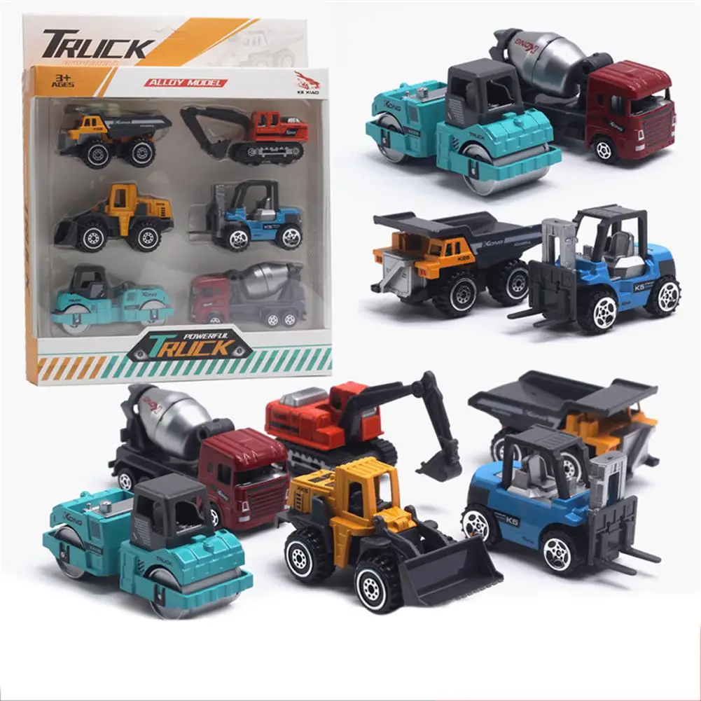 

GloryStar 1:64 Alloy Engineering Car Model Set Excavator Blender Forklift Model