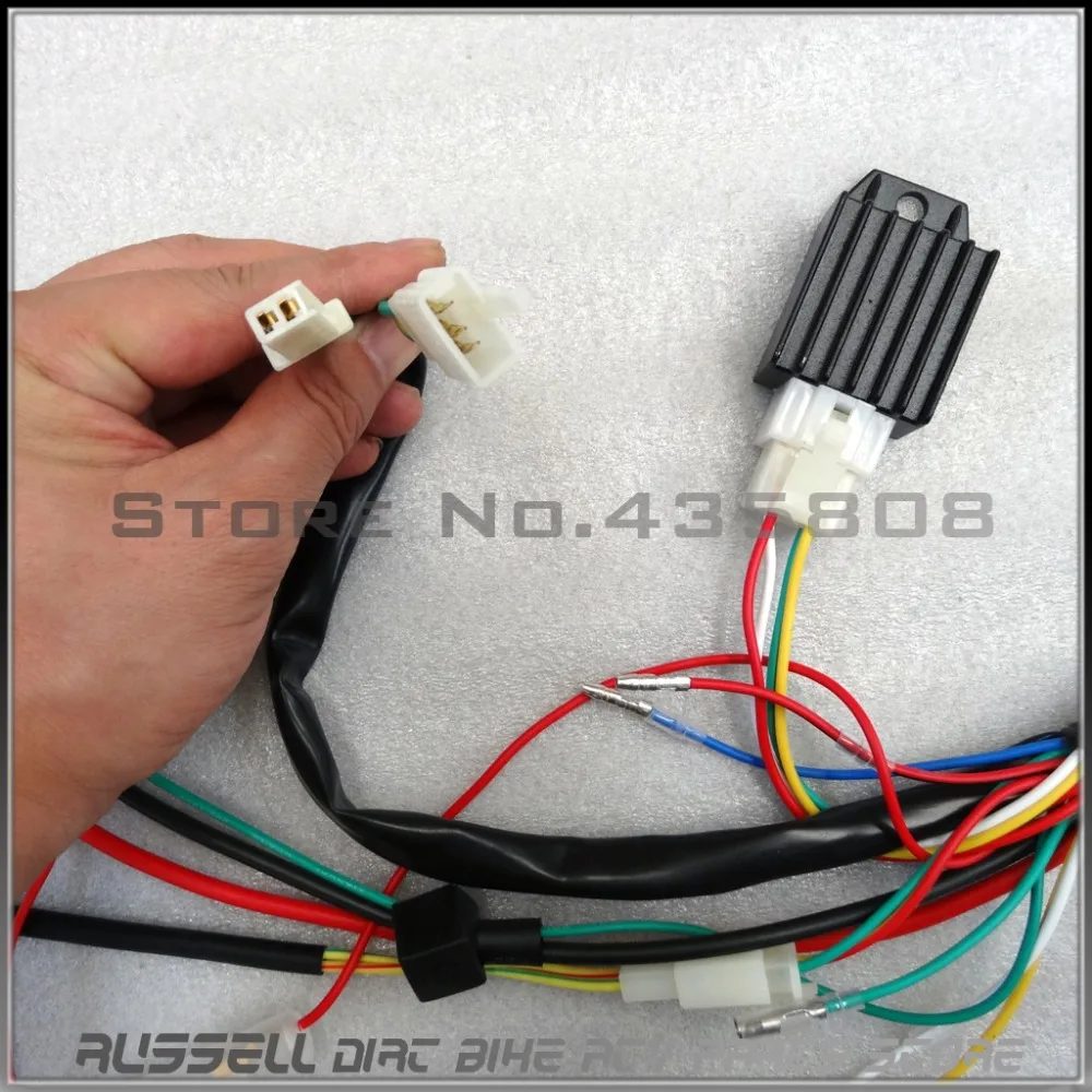 CDI Ignition coil Rectifier Switch Full Electrics wiring harness 110cc  125cc ATV Quad Bike Buggy gokart|Car Switches & Relays| - AliExpress