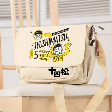 Anime Jyushimatsu bandolera bolsas de lona bolso Unisex para la escuela de la bolsa de mensajero bolsa de hombro de moda