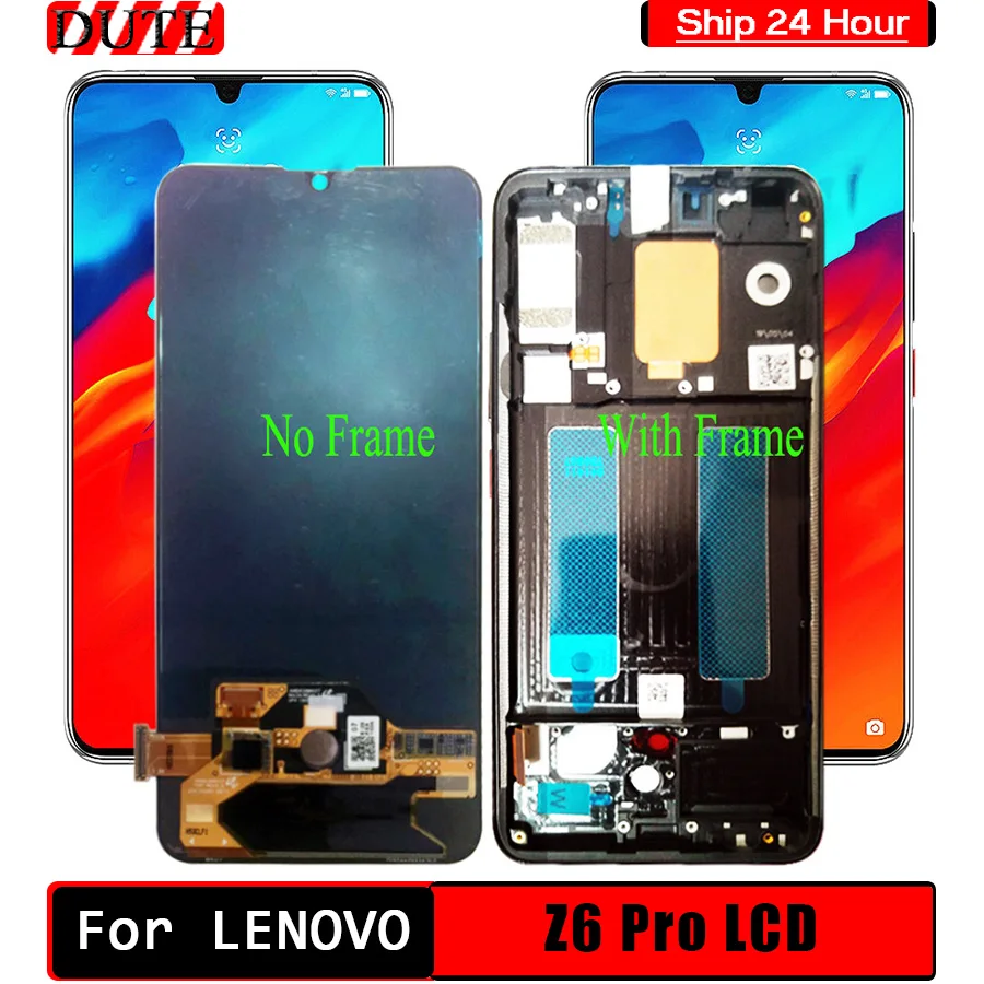 ЖК дисплей с дигитайзером сенсорного экрана для Lenovo Z6 Pro L78051 Замена дисплея Snapdragon