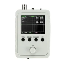 Conjunto de osciloscópio digital com habitação kit diy dso150 bnc clipe de peixe sonda 2.4 polegadas tela tft a cores para aprendizagem de osciloscópio