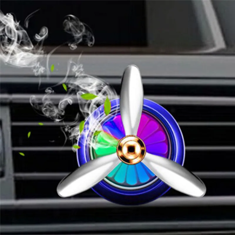 Автомобильный ароматизатор освежитель воздуха светодиодный мини Кондиционер Вентиляционный Выход духи клип свежий аромат для ароматерапии сплав Авто Acces