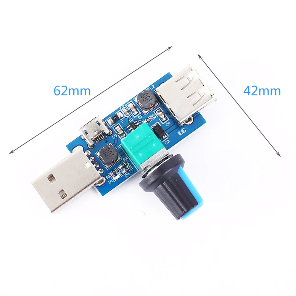 USB регулятор скорости вентилятора плавный многоступенчатый вспомогательный