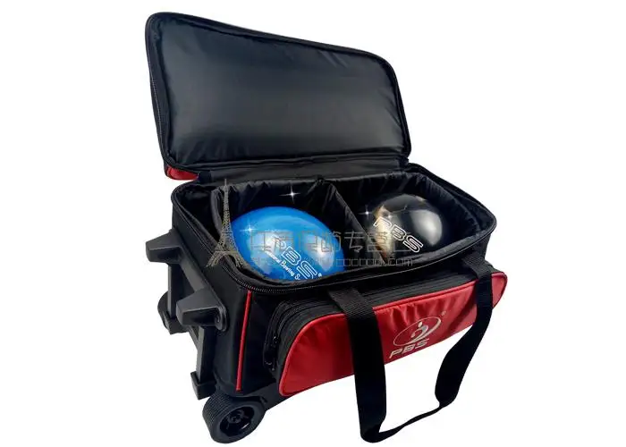 Bowling Accessories Multi-functionPBS 1680D Standard Double Ball Bag Tension Rod Bowling Bag Two Balls Two Balls