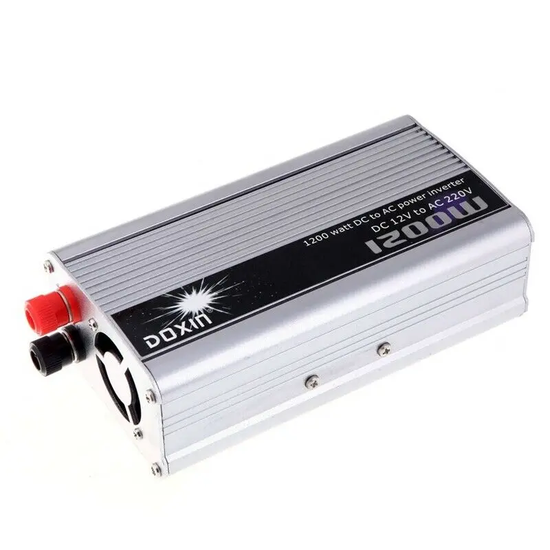 Hot Sales 20X(Doxin 1200W Watt 12V DC to 220V AC Power Inverter Portable Car Charger 9Q4)