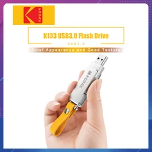 Kodak K133 флеш-накопитель USB 3,0 металлический USB флеш-накопитель 16 ГБ 32 ГБ 64 Гб карта памяти USB 3,1 128 ГБ U диск 256 ГБ Флешка USB флешка