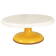ABUI-Plastic Cake Turntable Rotating Non-Slip Birthday Cake Stand Baking Decoration Round Base For Kitchen Baking Tools