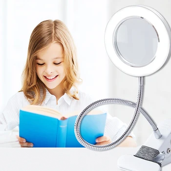 

Table Lamp Magnifying Glass Lamp Clip Desk Lamp Eye Protection Reading Led Desk Lamp Beauty Makeup Tattoo Light Multifunctional