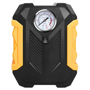 

NEW-C12V Ar Air Pump Hand-Held Portable Tire Inflation Machine, 22 Cylinder Pointer Display Air Compressor, with LED Light