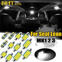 BMTxms-Luz LED Canbus para espejo de coche, iluminación Interior para coche Seat Leon 1, 2, 3, 1M, 1P, 5F
