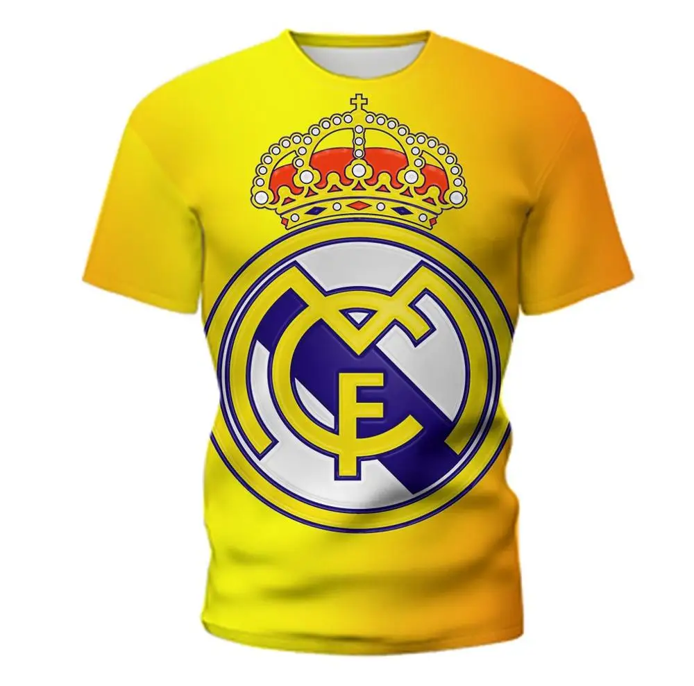 Футболка чемпиона футбольного клуба "Барселона", 3D футболка, мужские футболки, 3D футболка с круглым вырезом и принтом, Повседневная футболка, одежда с принтом, топы - Цвет: TD01463