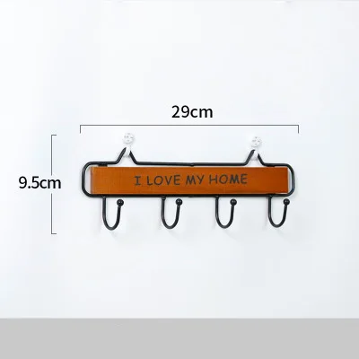BROWN4 Крючки 3 размера современный Silplicity стиль деревянный настенный стеллаж для хранения с крючком домашний декоративный крючок стойка для крючков - Цвет: BROWN4