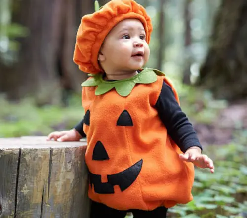 Halloween Pumpkin Outfits Unisex Baby Girl Boy Clothes Sleeveless Top T Shirt Hat Two Piece Set Party Fancy Costume Suit