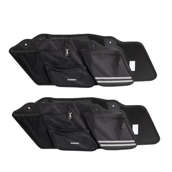 

RANSOTO 2 Pack Saddle Bag Organizers Rear Seat Storage Pack for 14-19 Street Glide Road King Road Glide Electra Glide