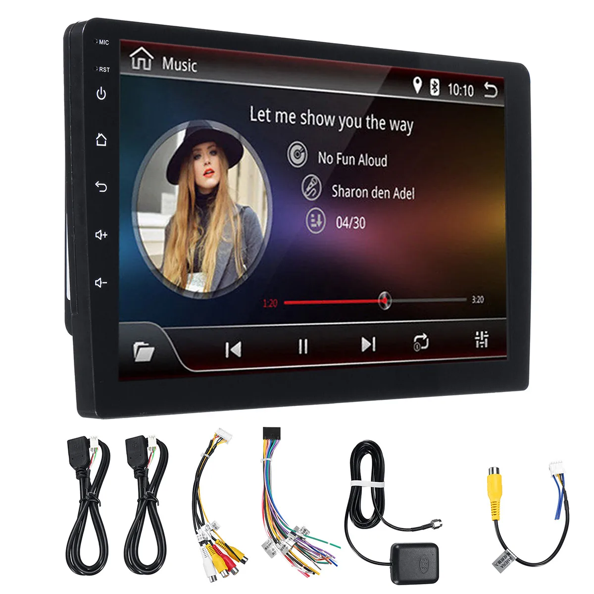 

10 Inch 2 DIN for Android 9.0 Car Stereo Radio Player 8 Core 4+32G Touch Screen 4G bluetooth FM AM RDS Radio GPS Car Monitor