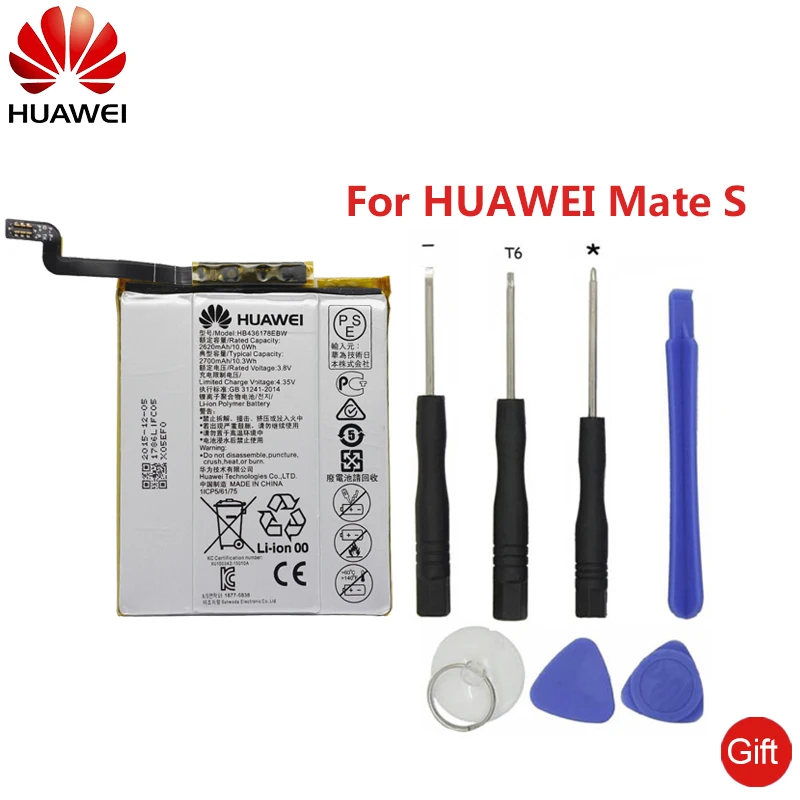 Huawei телефон батарея HB436178EBW для huawei mate S CRR-CL00 UL00 Замена батареи телефона 2700mAh