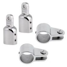 2 шт 22 мм/0,8" лодка Бимини Топ глаз Торцевая крышка+ 2 шт. Зажим челюсти горка 316 нержавеющая сталь для яхты Лодка аксессуары морской