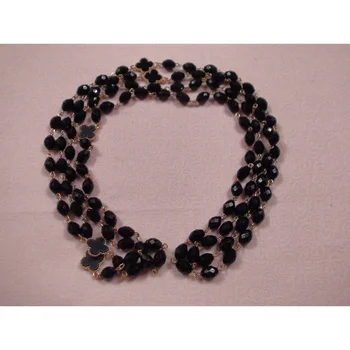 

Колье стильное CL 126 BL черный цвет