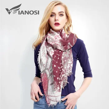 

[VIANOSI] Classic Design Autumn Women Scarf Warm Shawl Bandana Print Foulard Femme Women Scarves Brand Cachecol VR005