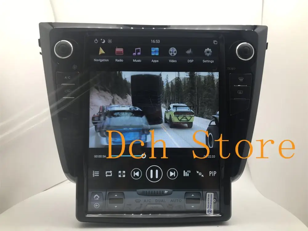 12 1 дюймовый вертикальный экран Tesla Style Android 9 0 автомобильный DVD GPS навигатор плеер