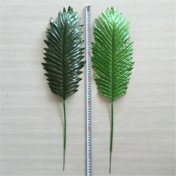

100P Fake Single Stem Kwai Leaf 26.77" Total Length Simulation Plant For Wedding Flower Arrangement Accessories Shop Decorative