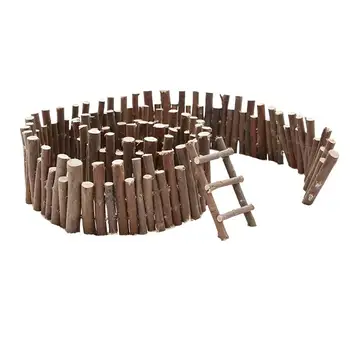

1 Set Mini Fence and Ladder Micro Decoration for Mini House Bonsai Ornament Christmas