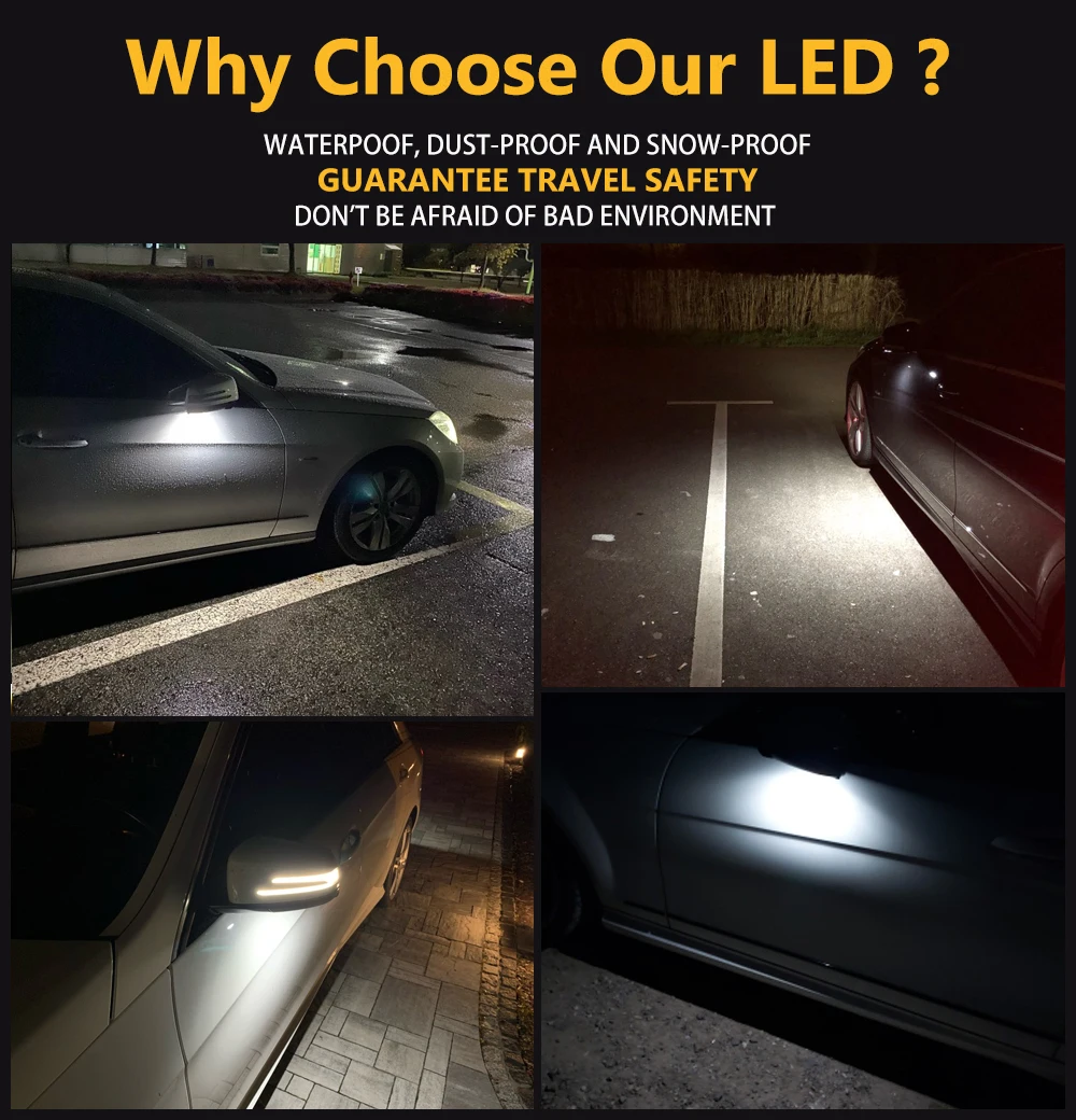 Светодиодный под боковое зеркало Puddle светильник для Mercedes Benz CLA CLS CLK Класс W C X 204 209