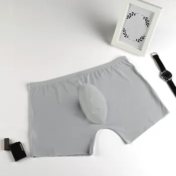 

Sexy Men Boxer Ice Silk Seamless Panties Panties Ultra-thin Breathable Men Underwear Summer Boxer Panties Calzoncillo Hombre