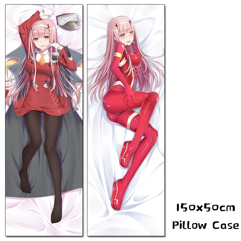 Аниме Дарлинг в франxx Zero Two Dakimakura обнимая тело DIY наволочки на заказ 150 см Косплей