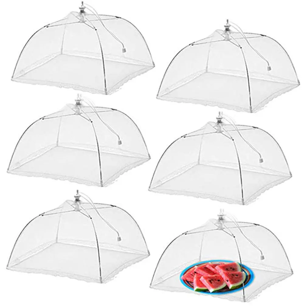 Складной бытовой пищевой зонтик моющаяся сетка для еды крышка для пикника барбекю вечерние противомоскитная сетка палатка Кухонные гаджеты