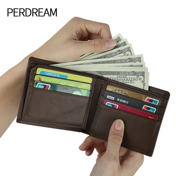 

New leather wallet 2020 business casual multi-card horizontal retro men's short wallet