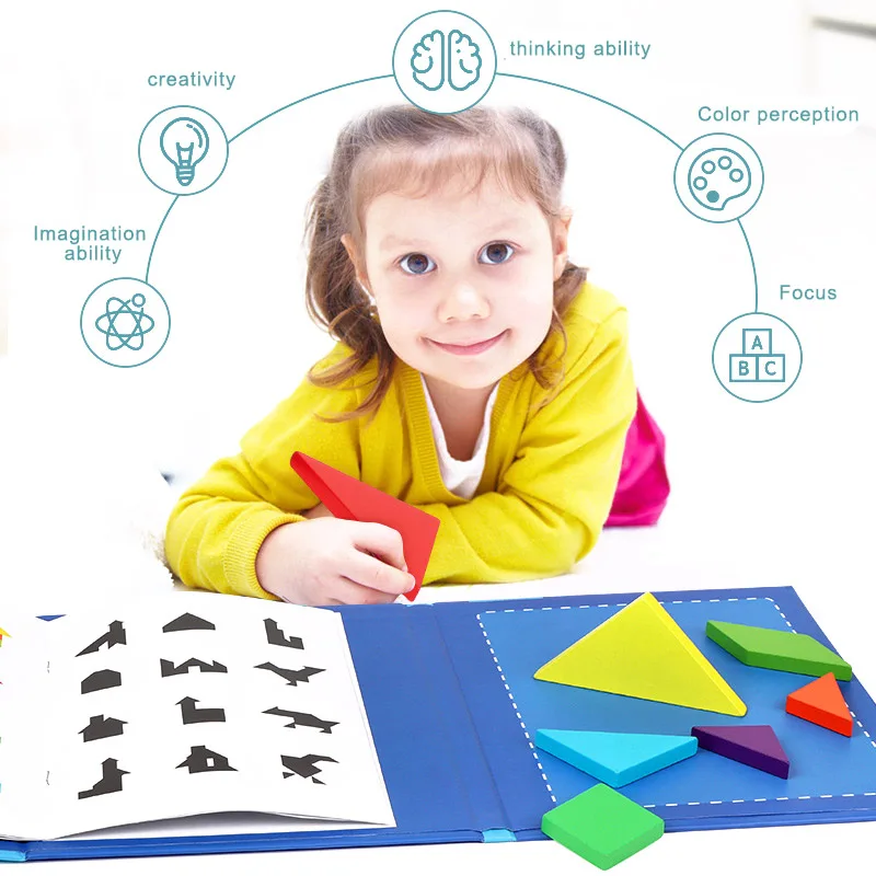 

Travel Game Magnetic Jigsaw Puzzle Kit Educational Kids Toys Gifts New Design