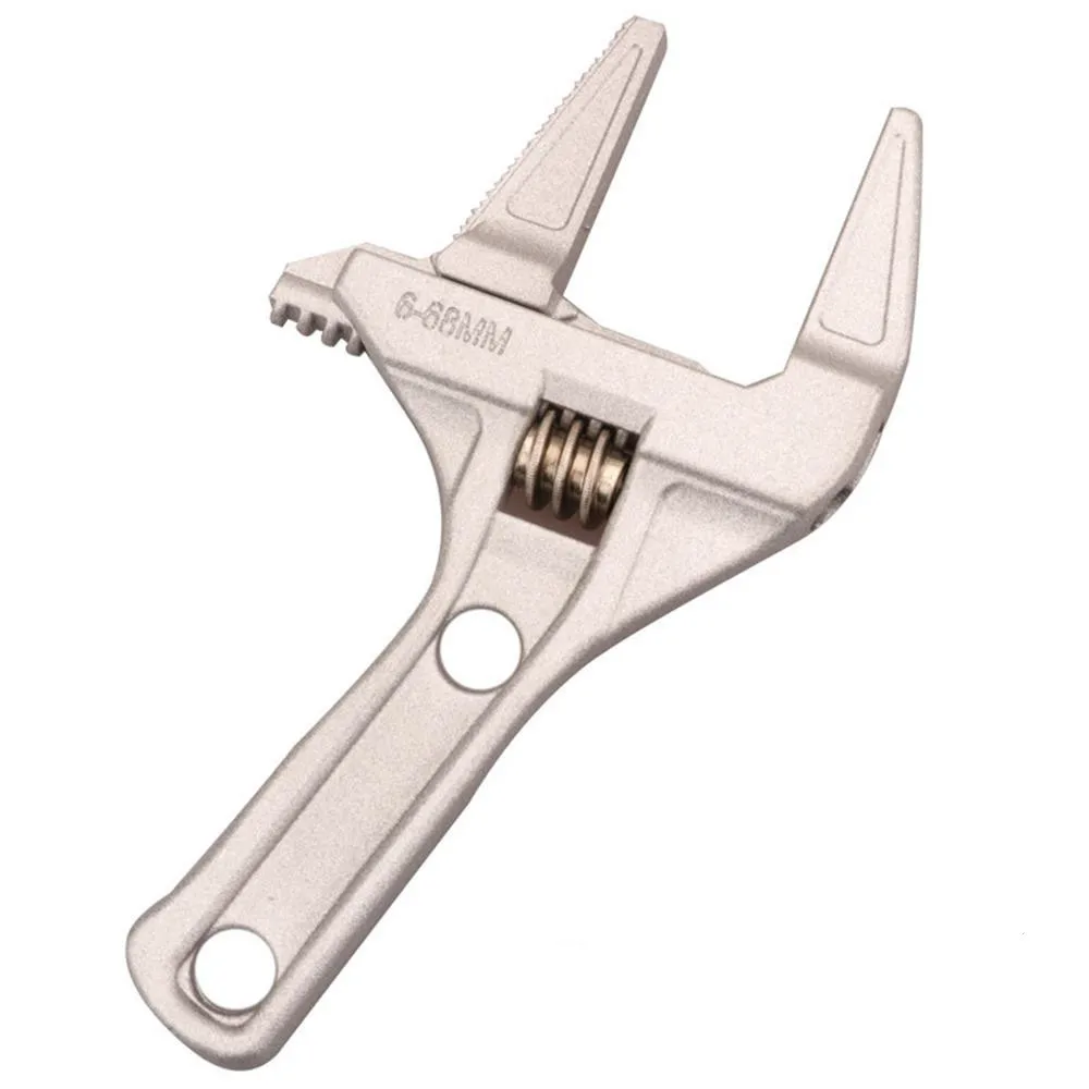 

6-68MM Sanitary water pipe wrench key Short handle Aajustable Large opening Kitchen and Sink Faucet spanner plumbing wrench