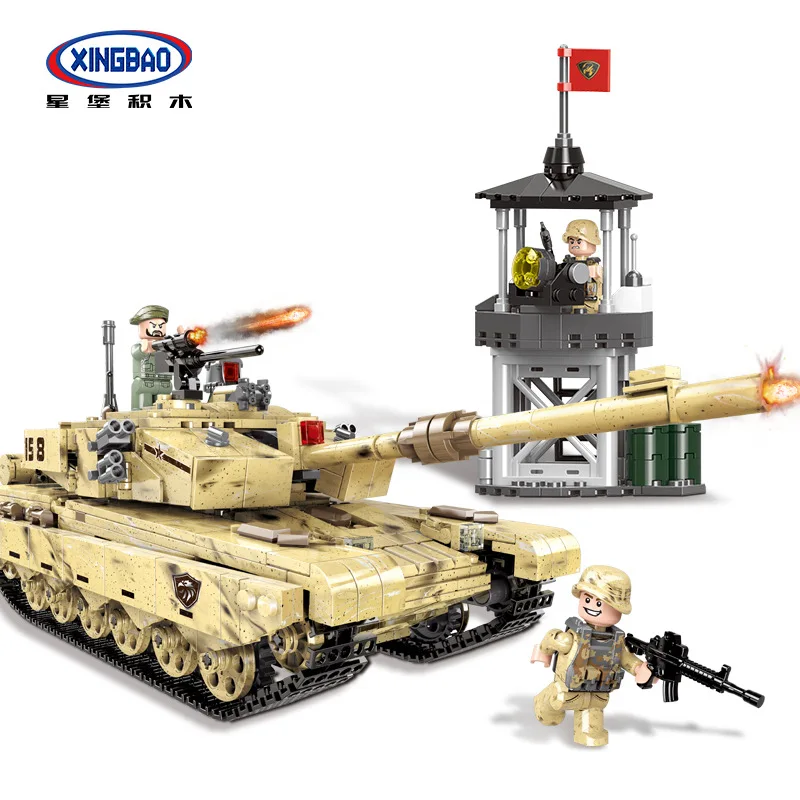 

XINGBAO Building Blocks 06021 across the Battlefield Military Series 99 Tanks Assembled Large High-Tech Intelligence 6-8 Buildin