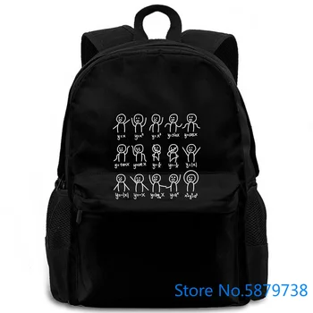 

Algebra Dance Graph Figures Math Equation Brand Korean Hip Hop women men backpack laptop travel school adult student