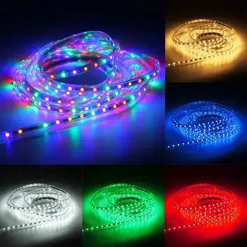 

7M LED Strip 5050 SMD 220V 60 LEDs/M led strip lights Waterproof IP67 for indoor outdoor Flexible Tape Rope Light With EU plug