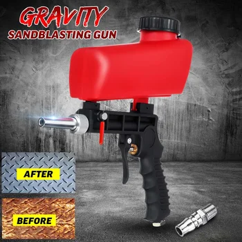 

Miniature Portable Sandblasting Pistol Gravity Feed Air Pneumatic Adjustable Blasting Machine For Rust Remove Sandblaster Air