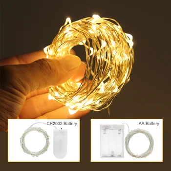 

New Style LED String Lights 2M 3M 5M Garland Fairy Lights For Christmas Wedding Party Decoration With Battery Operated