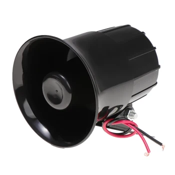 

Car Motor Van Truck Boat Alarm Loud Speaker Siren Horn 20W 12V 6 Sound 110dB