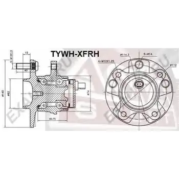 

Wheel hub front. Right. Lexus is 2.5 05 KOYO 3DACF027F-8BS
