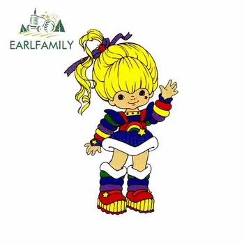 

EARLFAMILY 13cm x 7.9cm Vinyl Funny Car Stickers for Rainbow Brite Right Arm Up JDM Cartoon Anime Retro Car Styling Car Decals