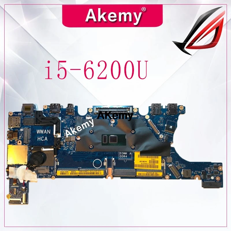 

Laptop Motherboard CN-00DTF3 For Dell Latitude E7270 Motherboard 00DTF3 0DTF3 i5-6200U 2.3 GHz AAZ50 LA-C451P Working