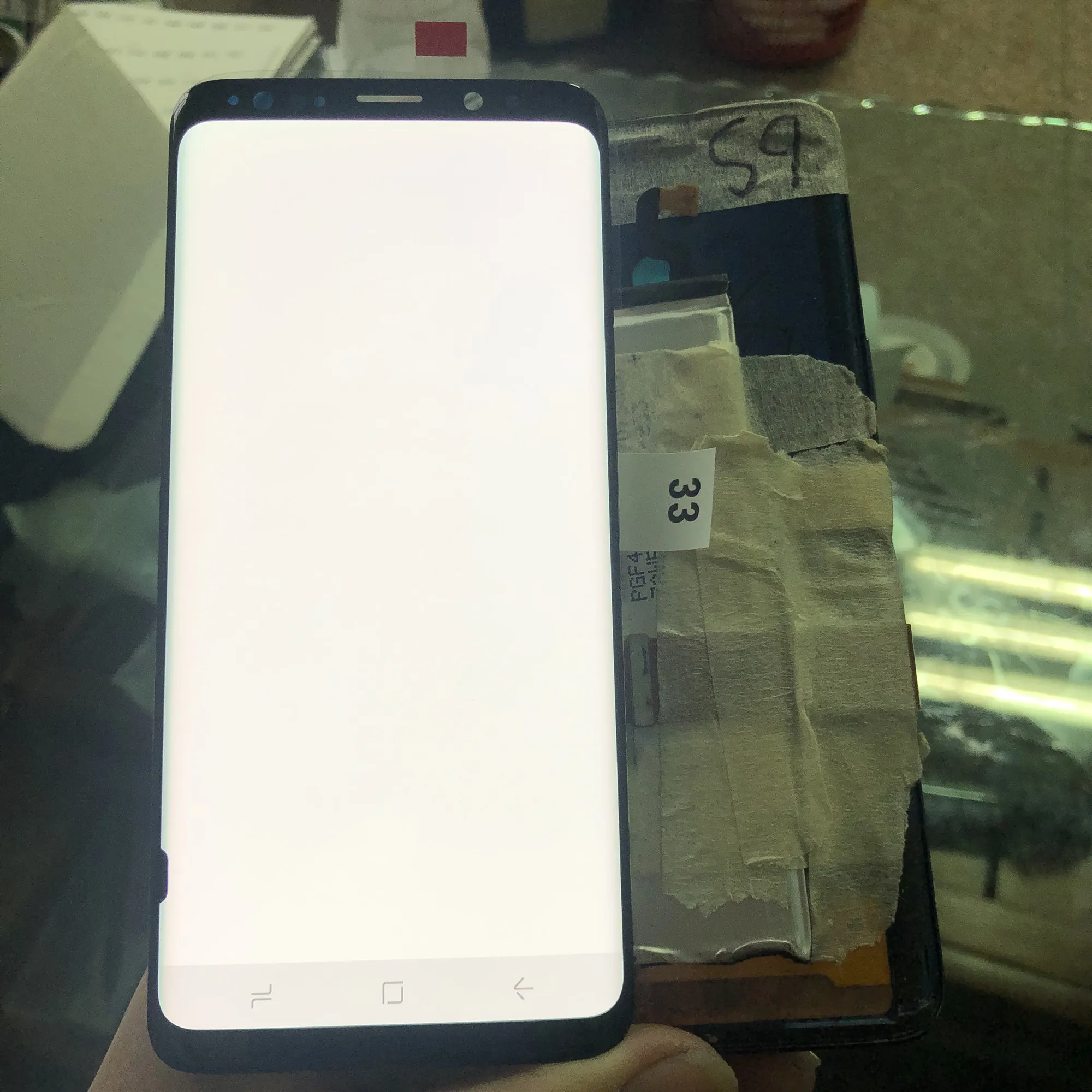 

100% Original Super Amoled LCD For Samsung S9 G960 G960U G960F Display Touch Screen Digitizer Assembly With Frame With Black Dot