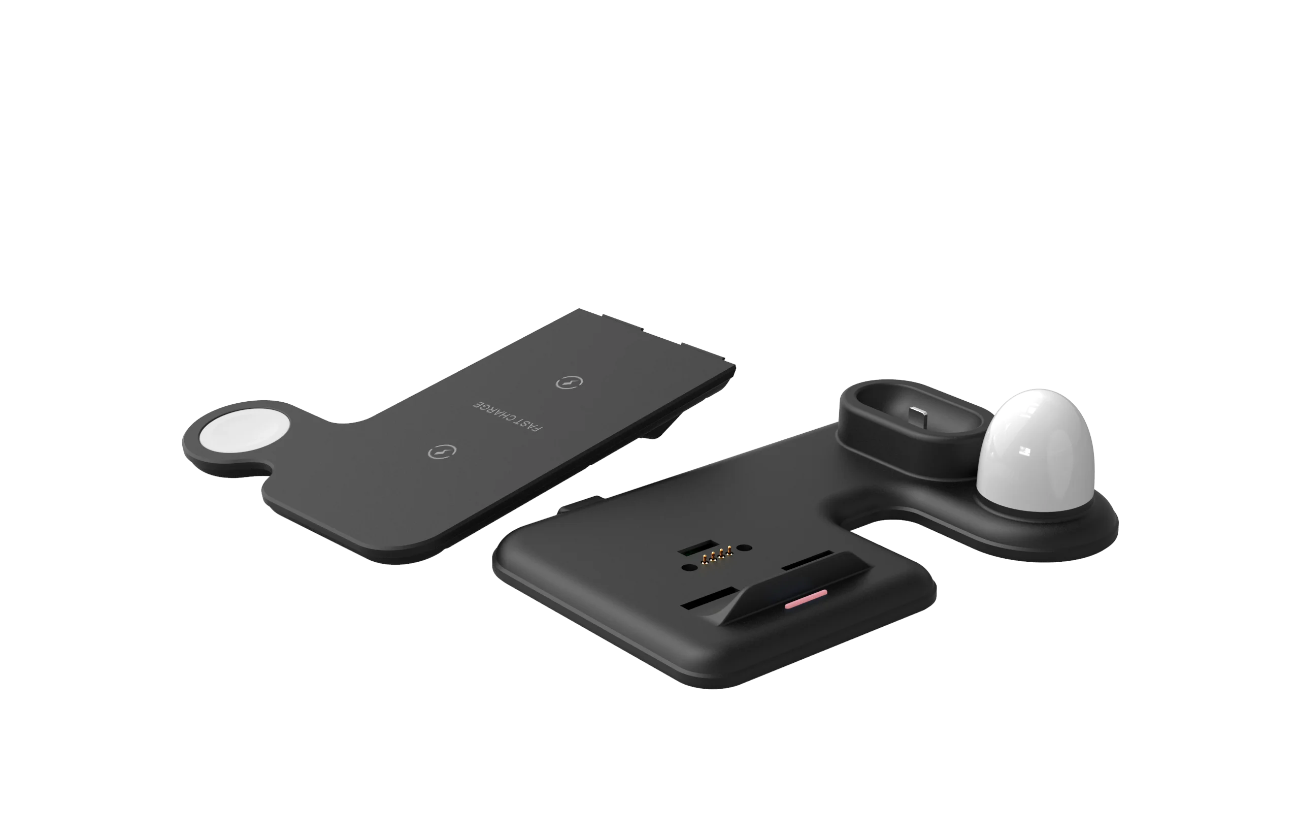 4 в 1 держатель для быстрой зарядки 10 Вт для Apple Smartwatch iPhone X XS XR MAX 7 8 Plus Airpods 1 2 Док-станция легкое Беспроводное зарядное устройство