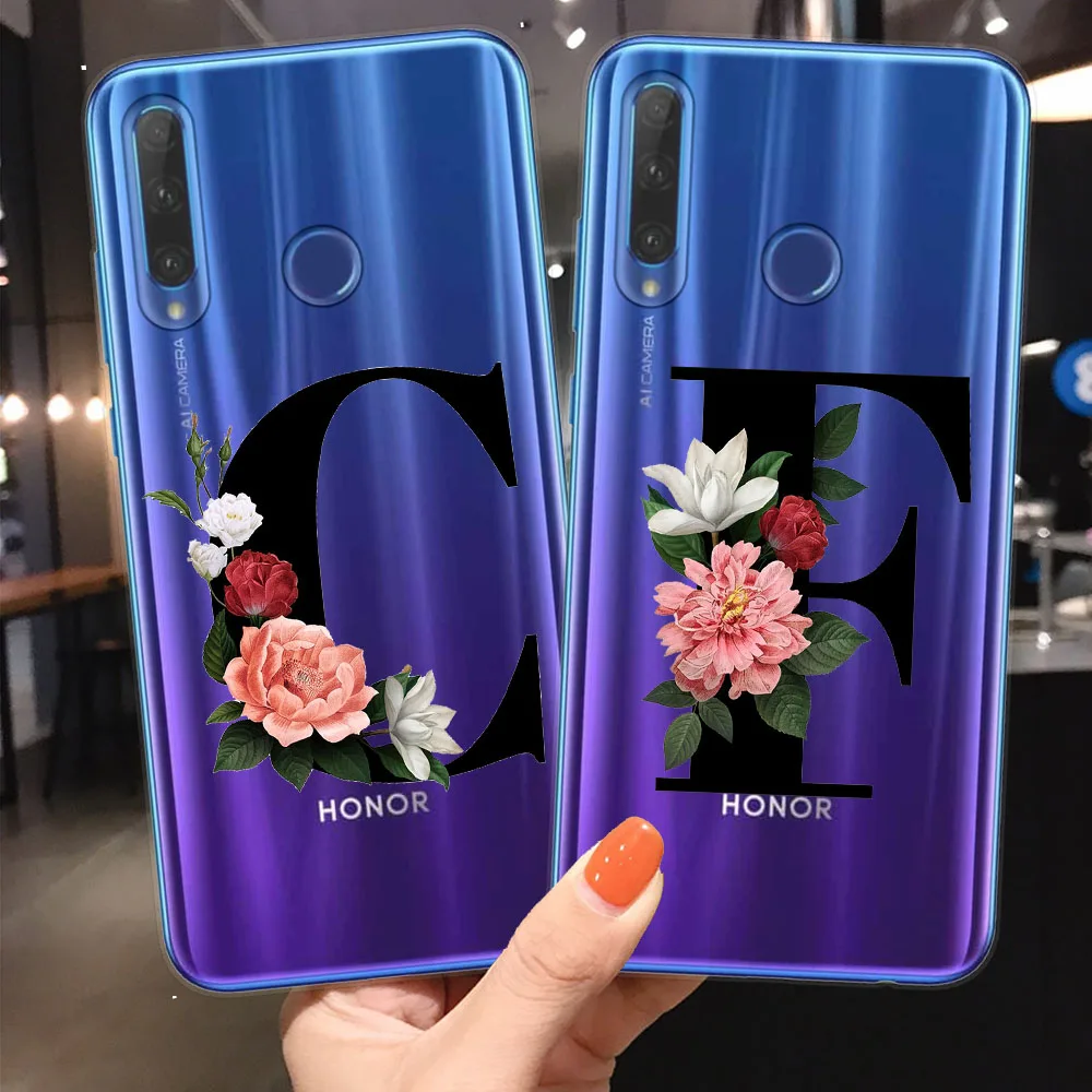 Чехол для телефона Huawei Honor 10 20 Lite Pro 10i 8X 9X 8C мягкий чехол из ТПУ с цветочным