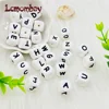 100pcs 12MM Silicone Letters Beads Baby Teething Teethers English Alphabet Letter Beads BPA Free Baby Shower Gifts 2