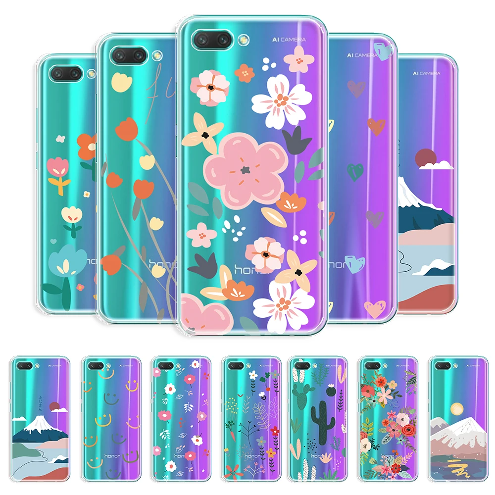 Чехол для Huawei Honor 10 прозрачный чехол телефона Honor10 мягкая защитная задняя крышка
