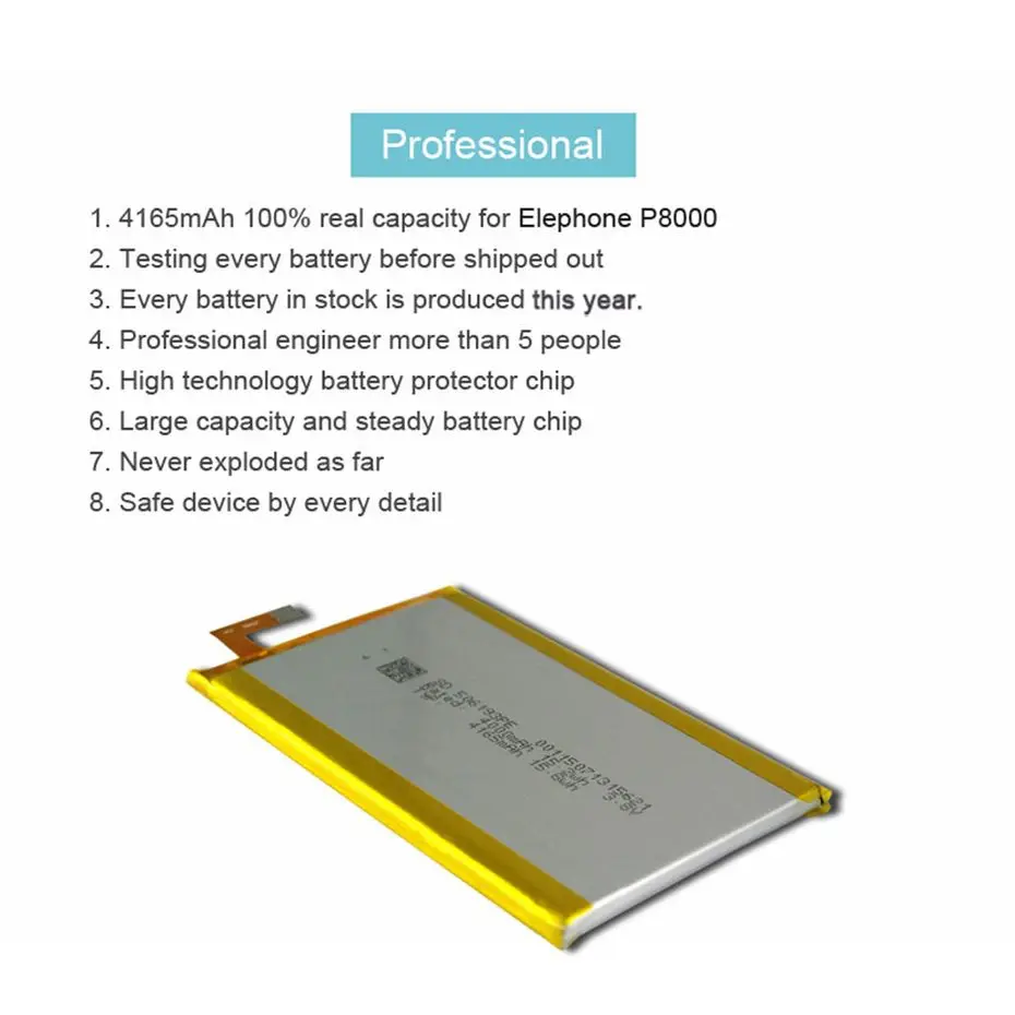 PINZHENG New 4165mAh Mobile Phone Battery For Elephone P8000 High Quality Replacement Battery With Repair Tools